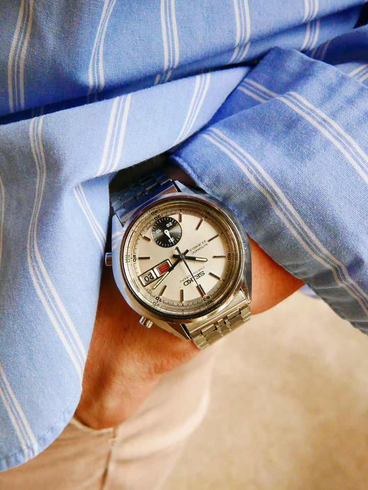Vintage Seiko Chronograph 7018-7000 "One-Eyed Panda"