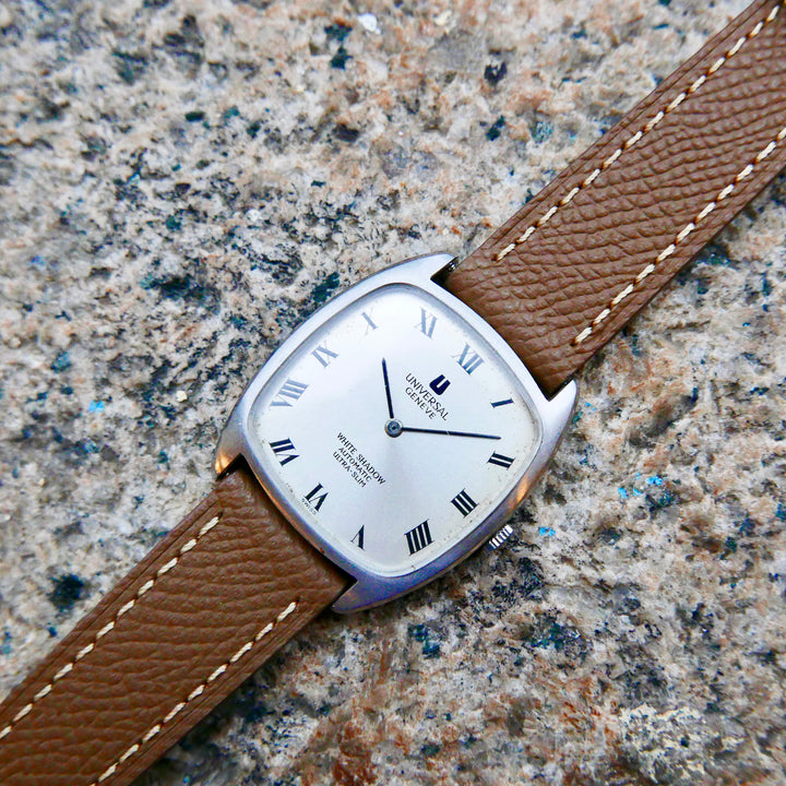 Vintage Watch | Universal Geneve White Shadow Rectangular Automatic 866105