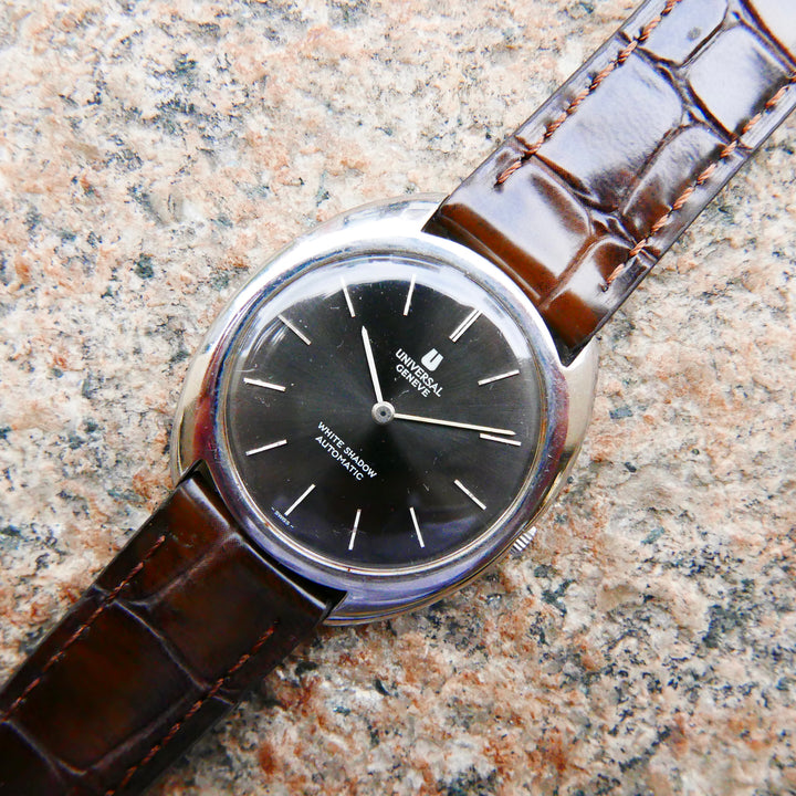 Vintage Watch | Universal Geneve White Shadow Automatic 866101 Grey Sunburst Dial