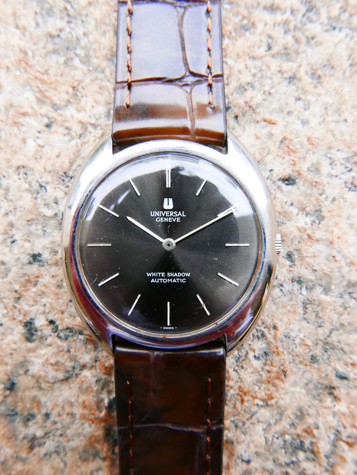 Vintage Watch | Universal Geneve White Shadow Automatic 866101 Grey Sunburst Dial