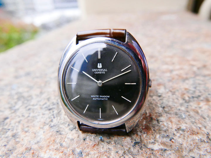 Vintage Watch | Universal Geneve White Shadow Automatic 866101 Grey Sunburst Dial