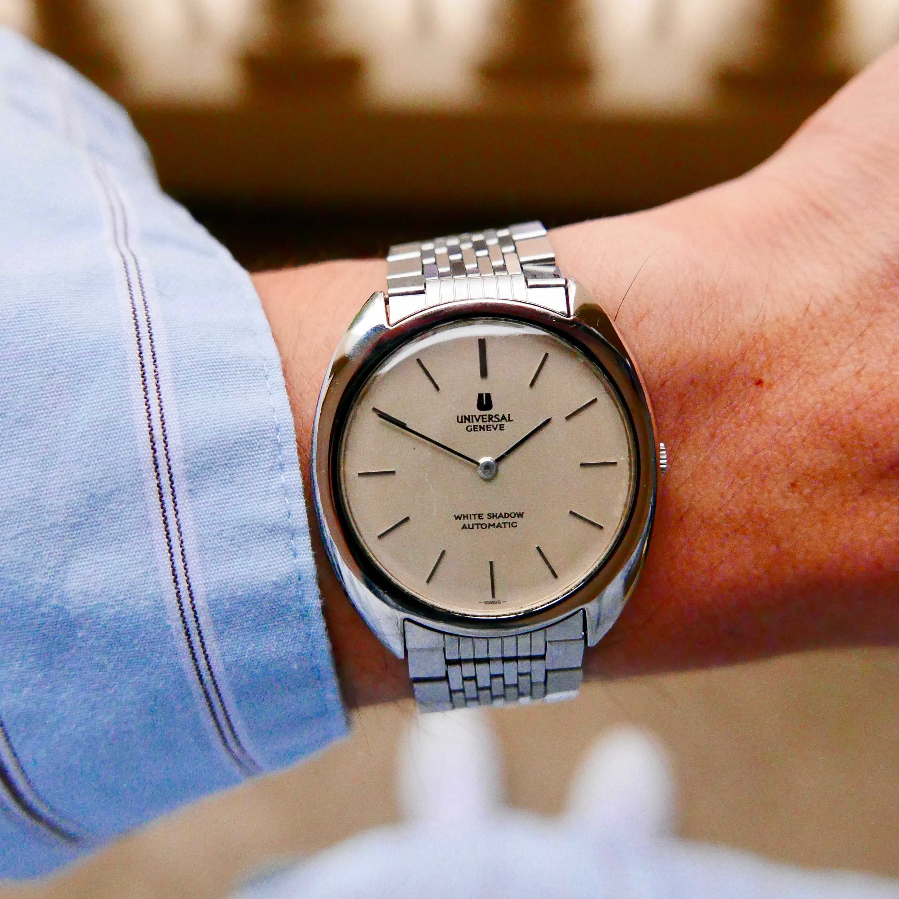 Vintage Watch | Universal Geneve White Shadow Automatic 866101