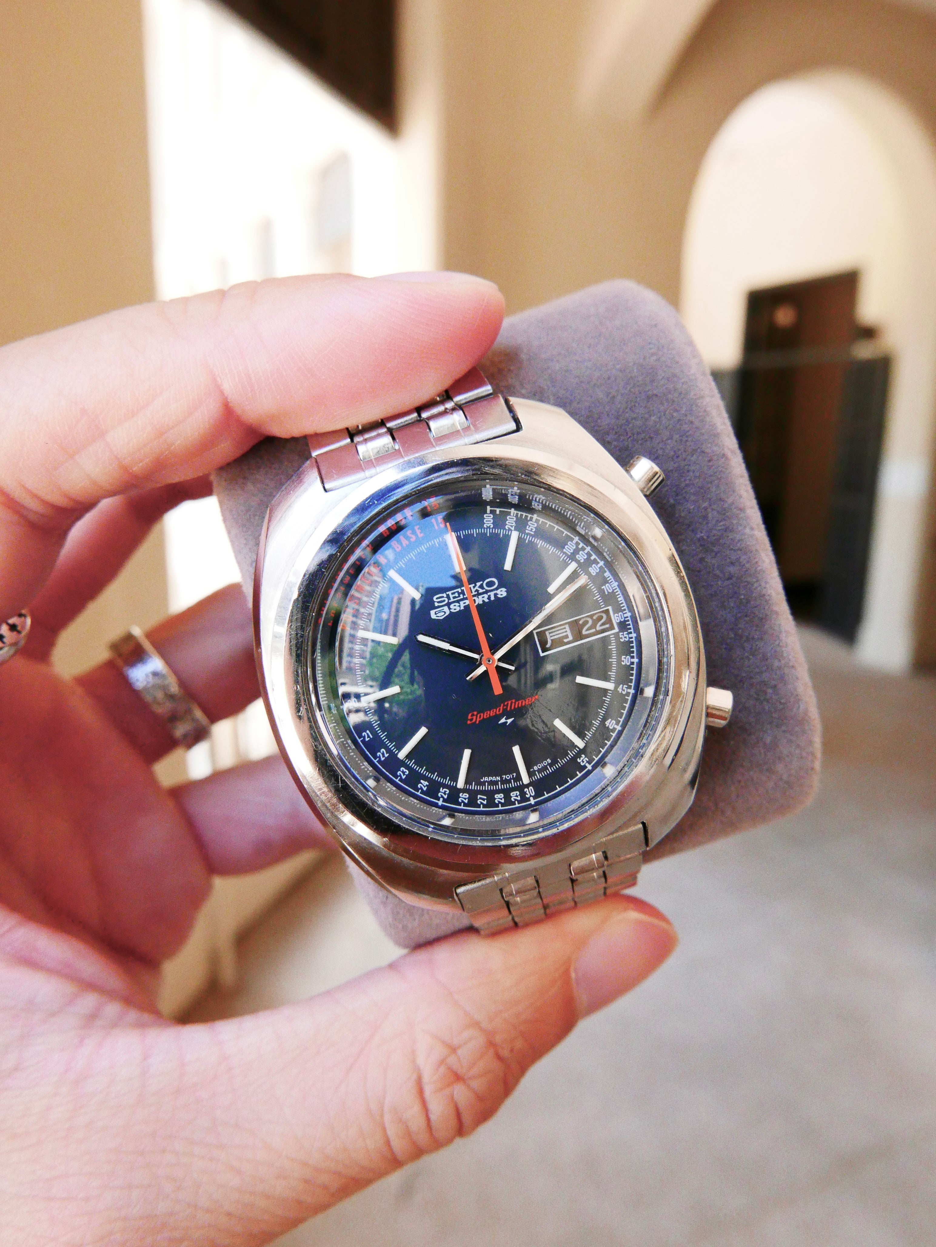 Vintage Watch |Seiko 5 Sports Speed Timer 7017 (Pulsation Dial)