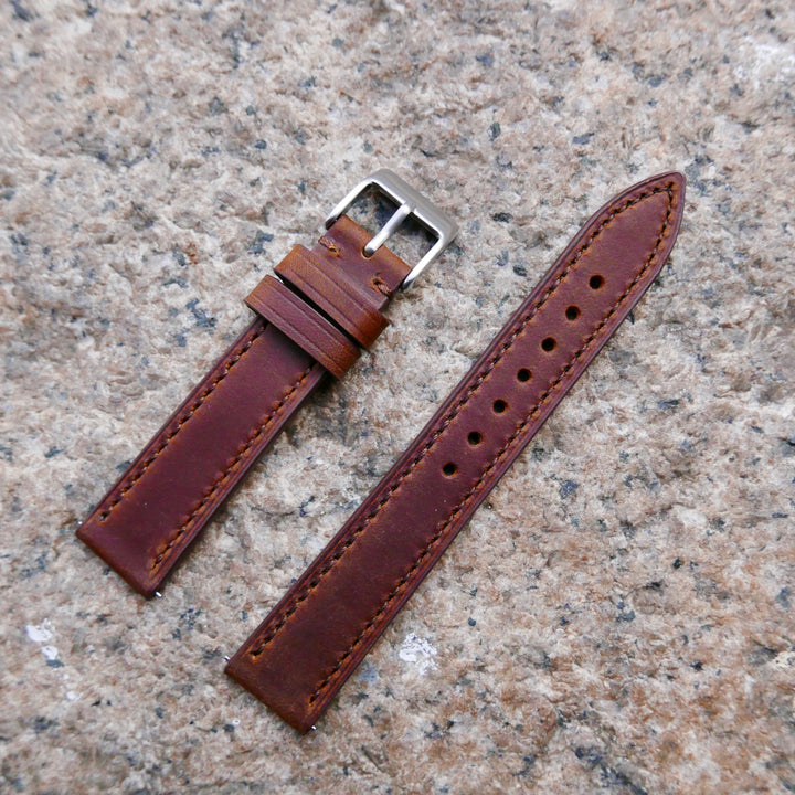 Saddle Series Leather Watch Strap (18mm/19mm/20mm)