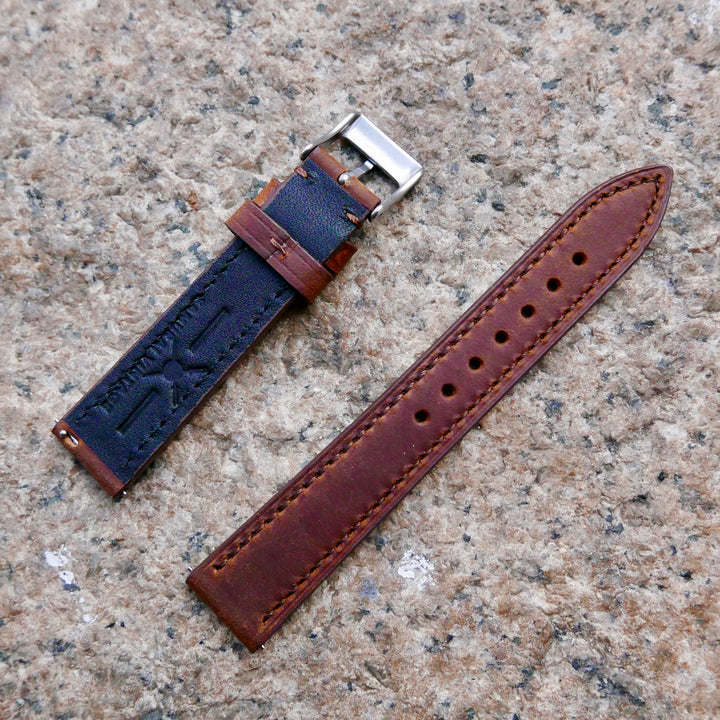 Saddle Series Leather Watch Strap (18mm/19mm/20mm)