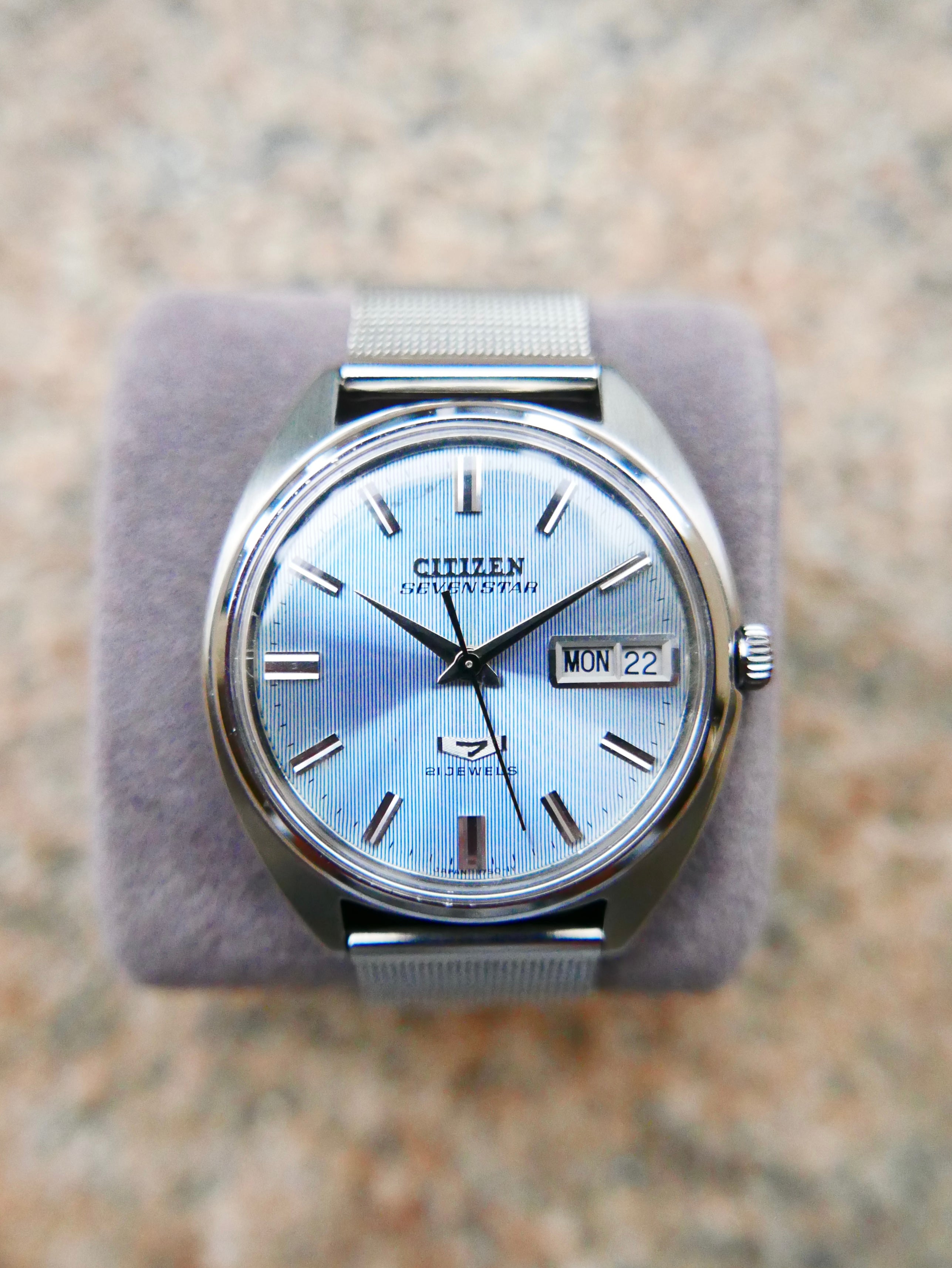Vintage Watch | Citizen Seven Star 21 Jewels – Icy Linen Dial