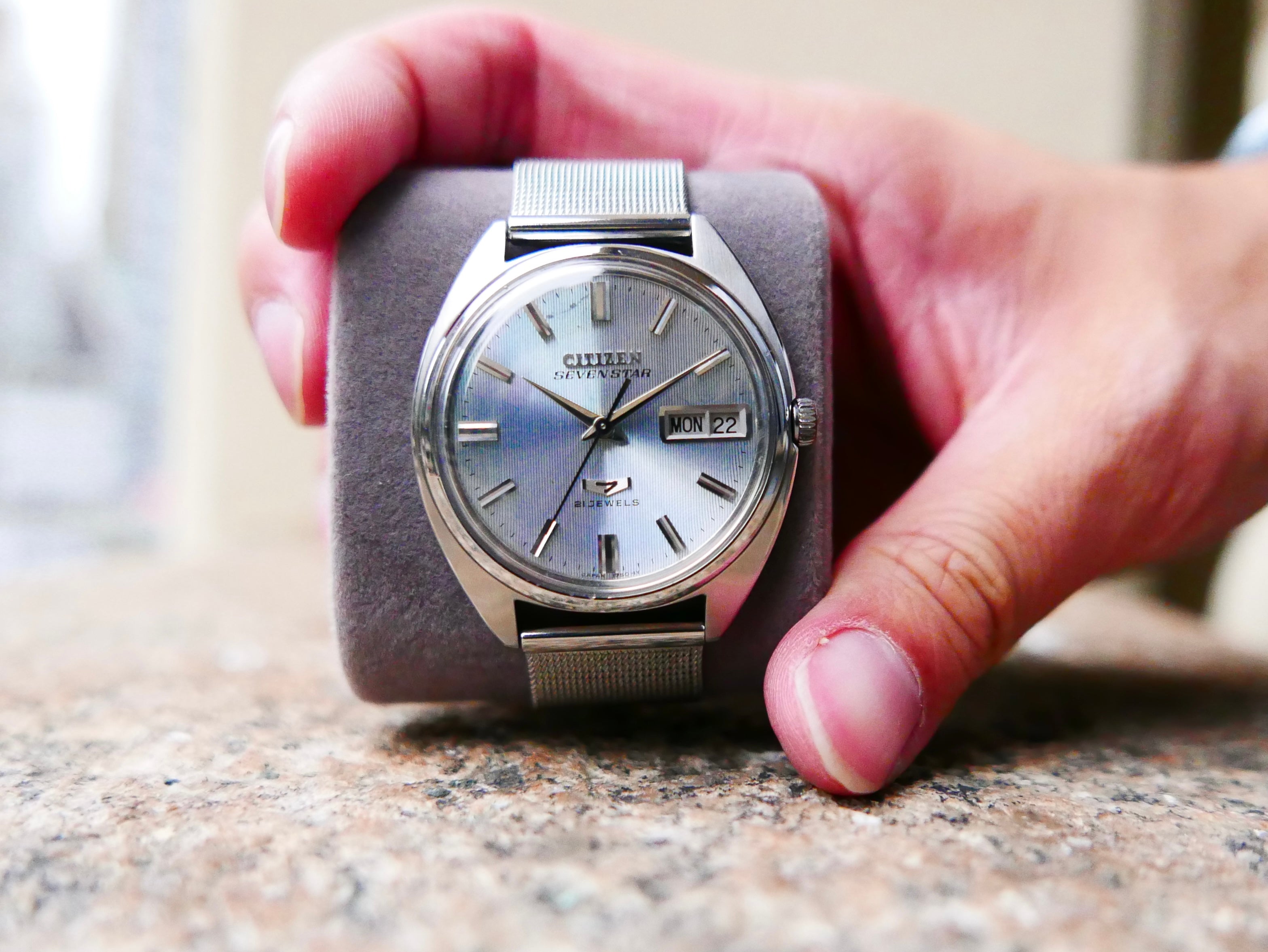 Vintage Watch | Citizen Seven Star 21 Jewels – Icy Linen Dial