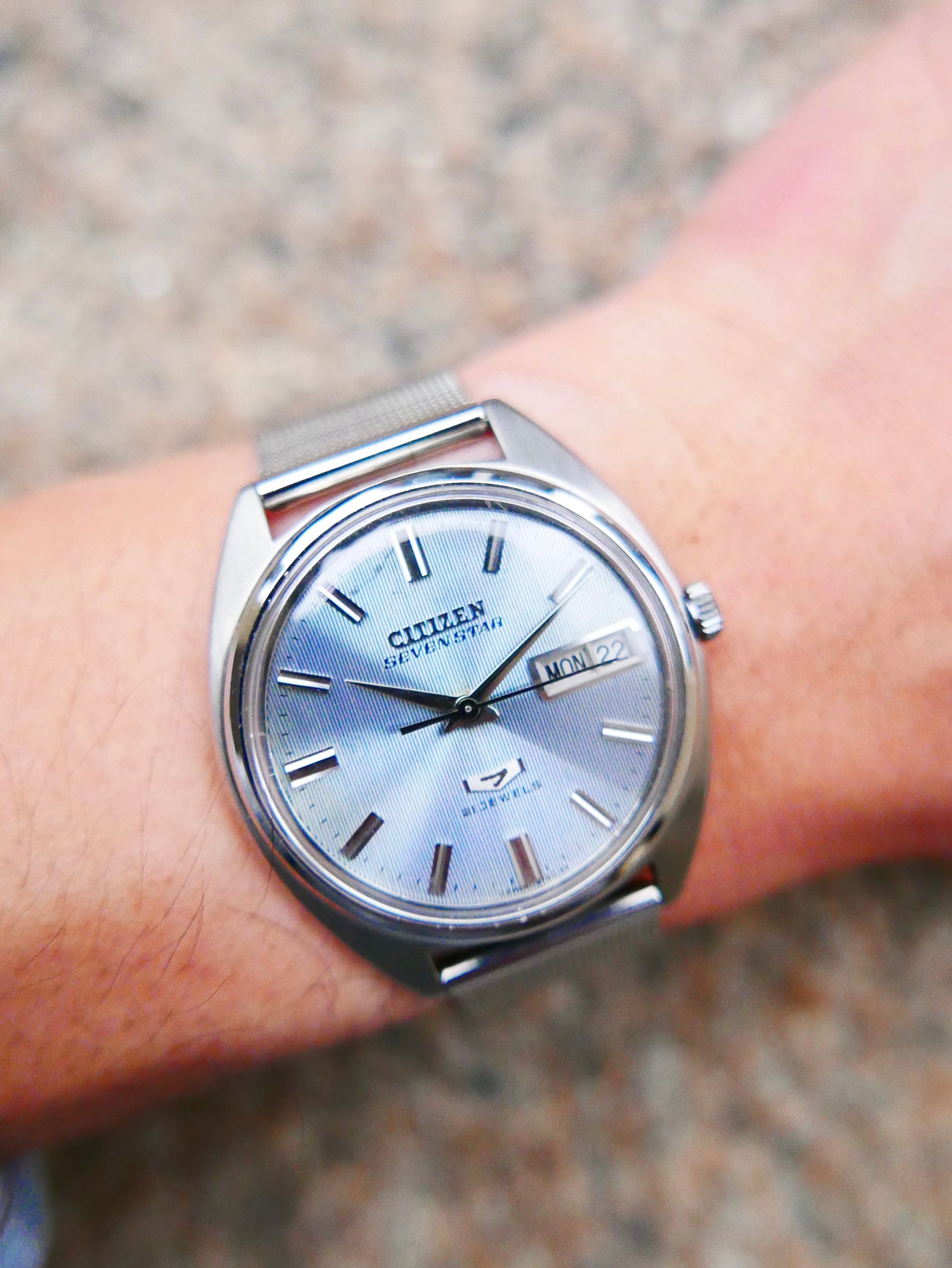 Vintage Watch | Citizen Seven Star 21 Jewels – Icy Linen Dial