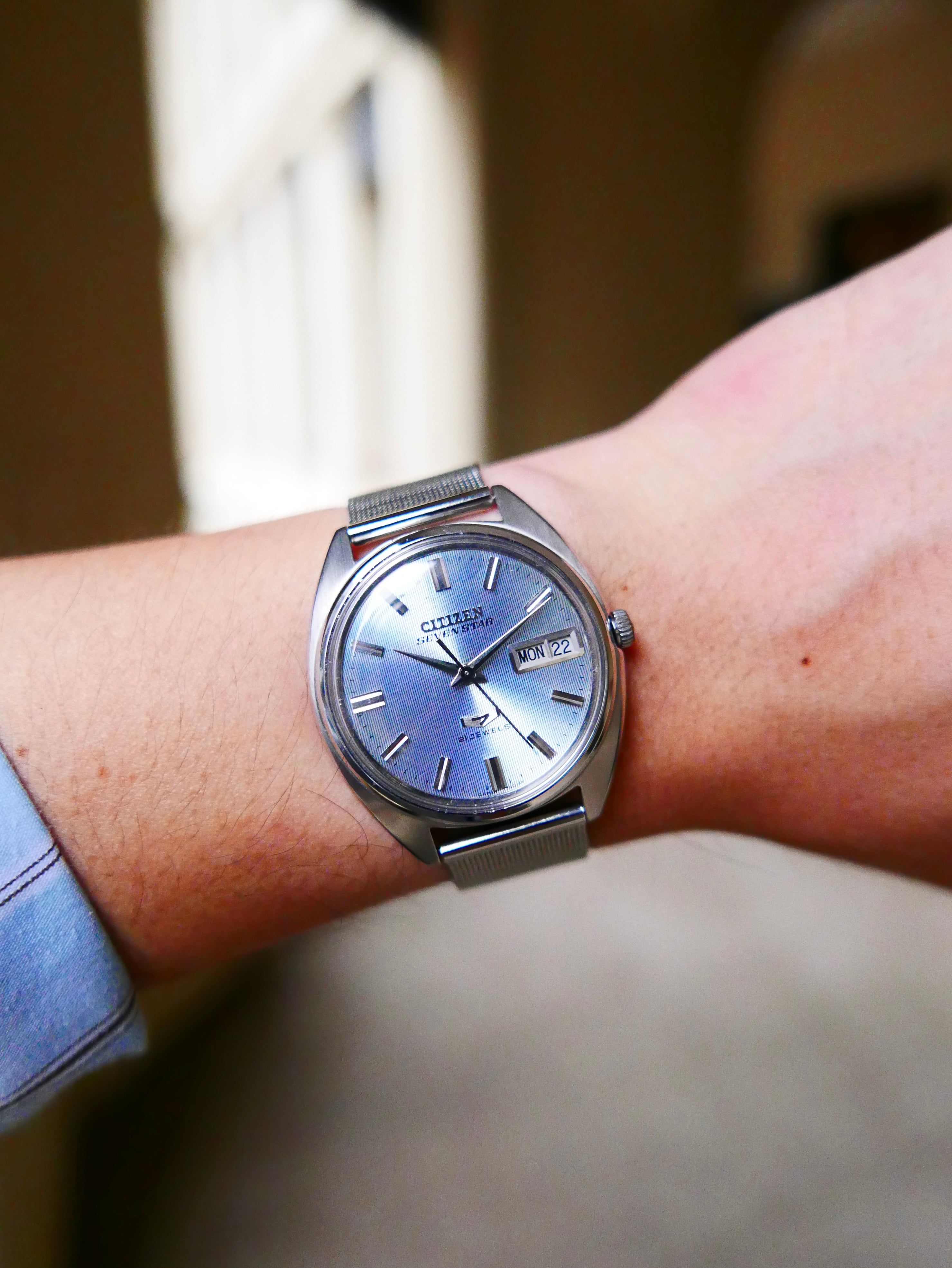 Vintage Watch | Citizen Seven Star 21 Jewels – Icy Linen Dial