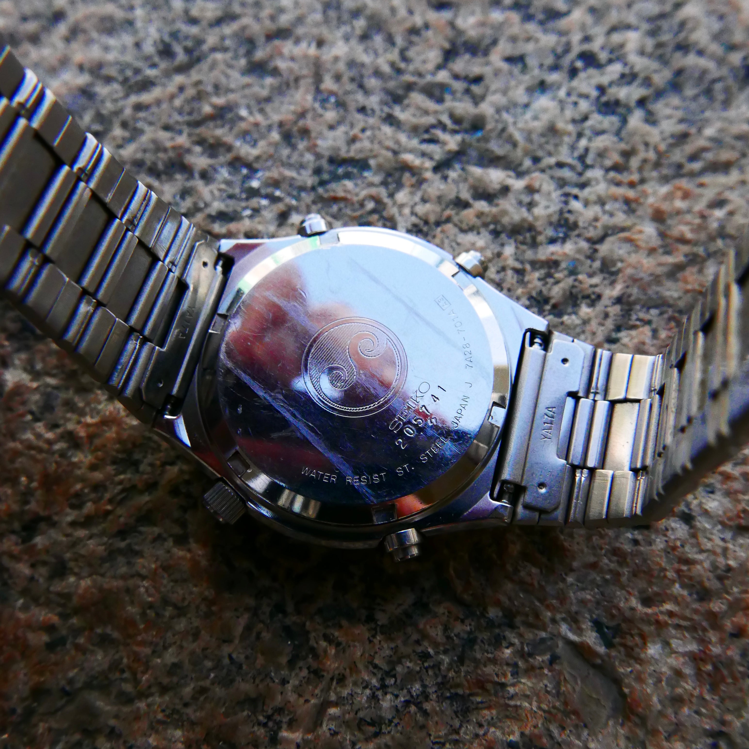 Vintage Watch | Seiko Quartz Chronograph 7A28-701LT Speedmaster (Black Dial)