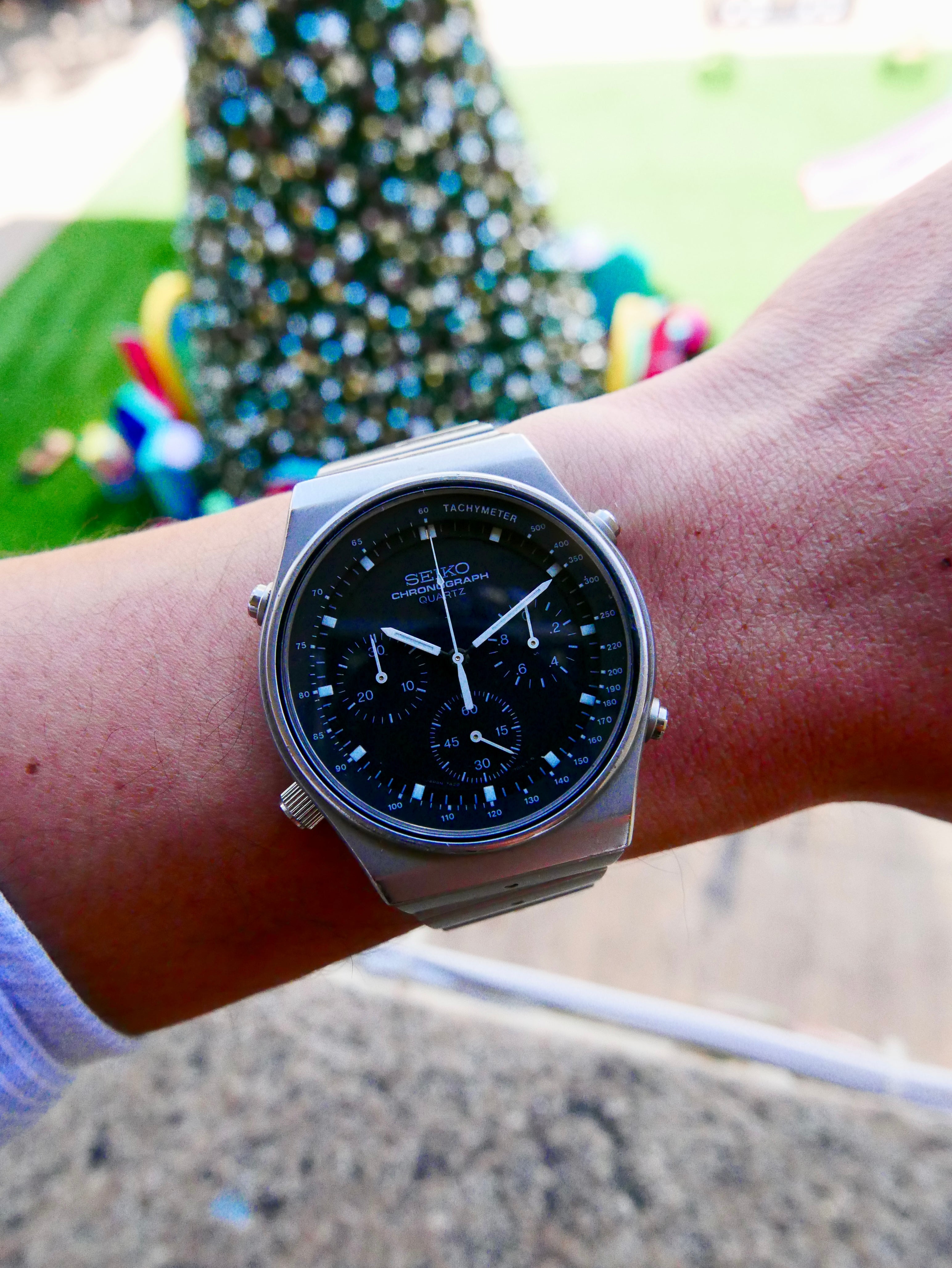 Vintage Watch | Seiko Quartz Chronograph 7A28-701LT Speedmaster (Black Dial)