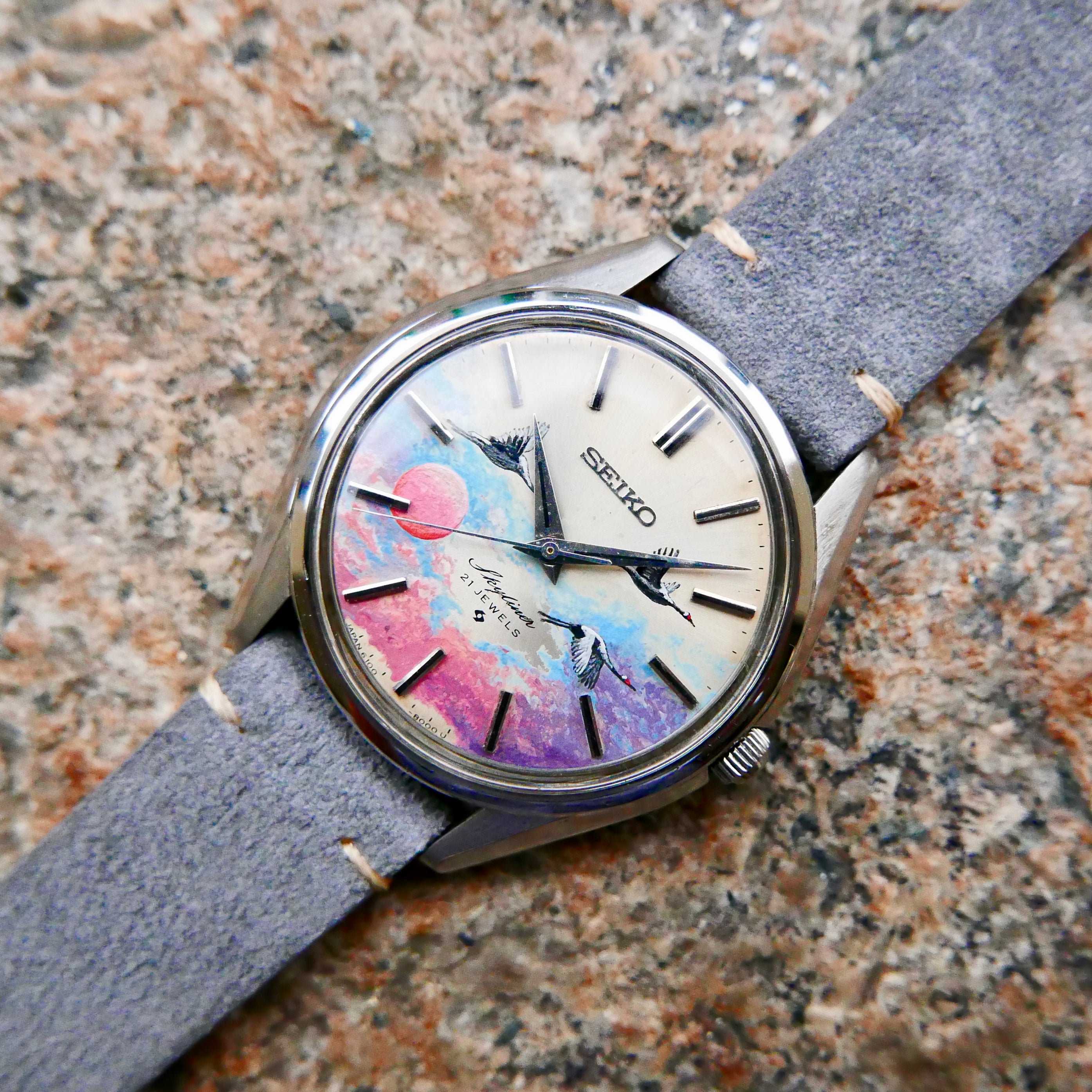 【OH済】【稼動品】SEIKO SKYLINER Seiko Skyliner 1969, Vintage Man's Watch, 6100-8000, Original, O