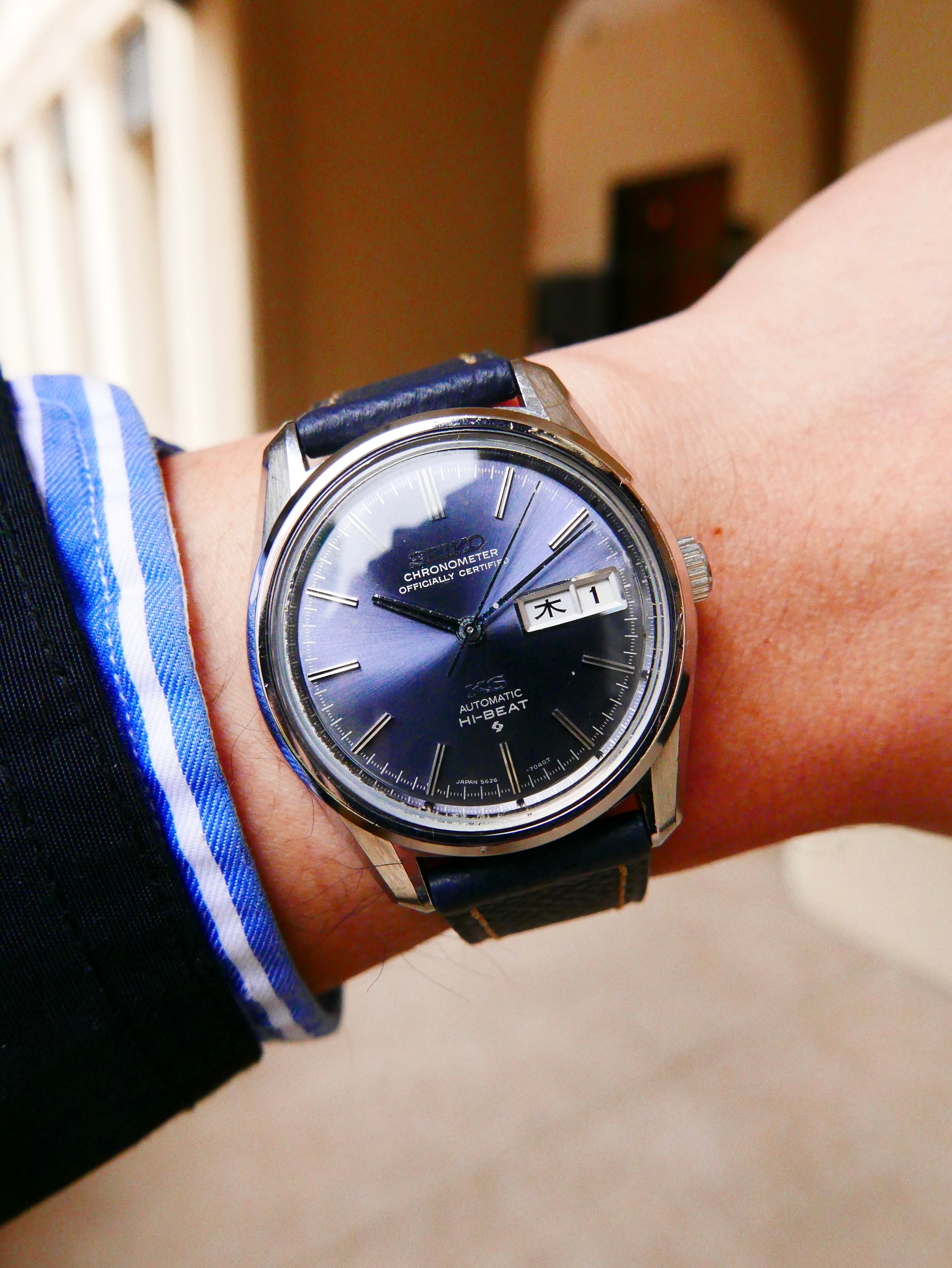 Vintage Watch | King Seiko Chronometer 5626 7040 (Blue Dial)