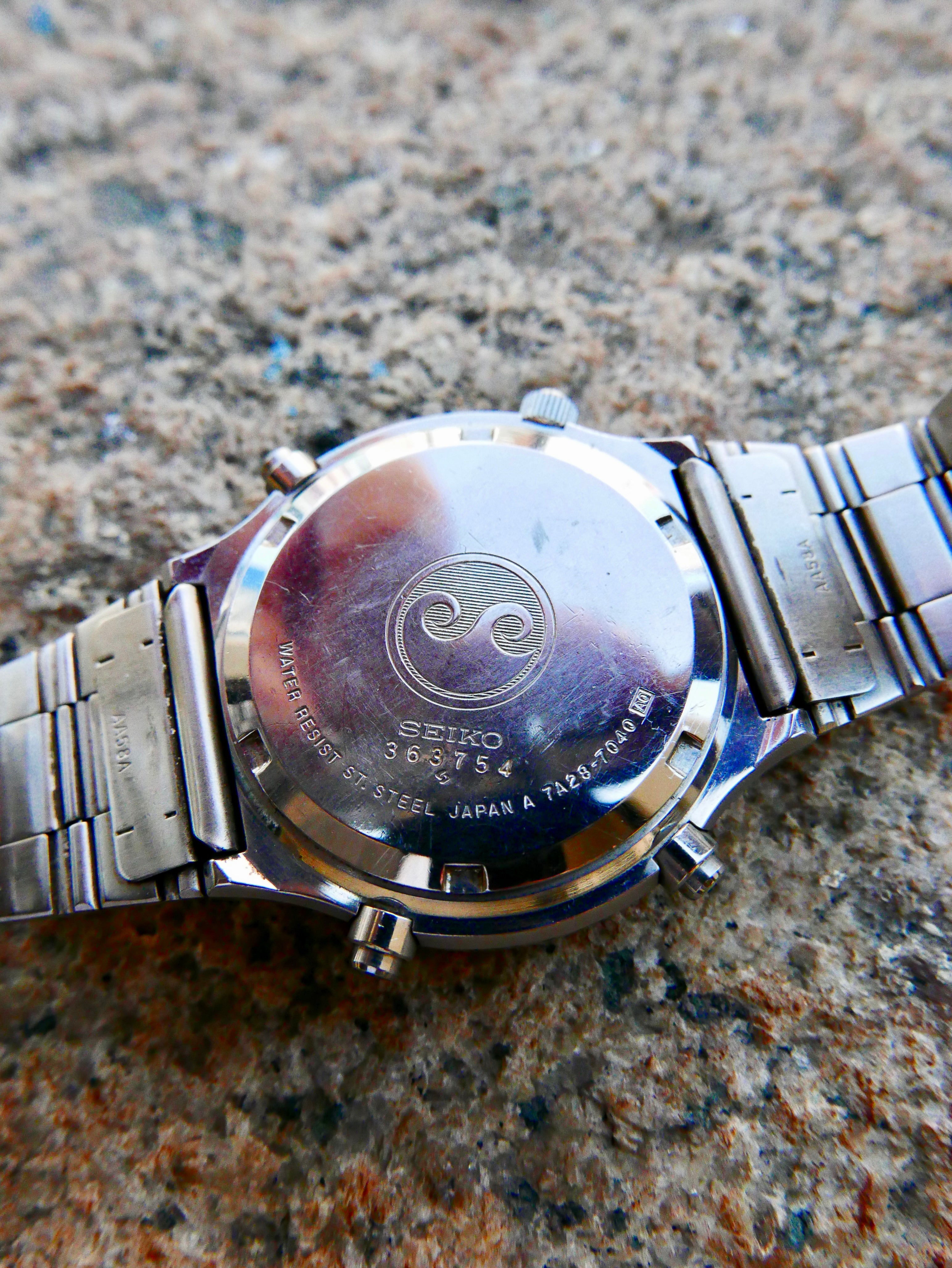 Vintage Watch | Seiko Quartz Chronograph 7A28-706LT Speedmaster with Signature Outer Ring