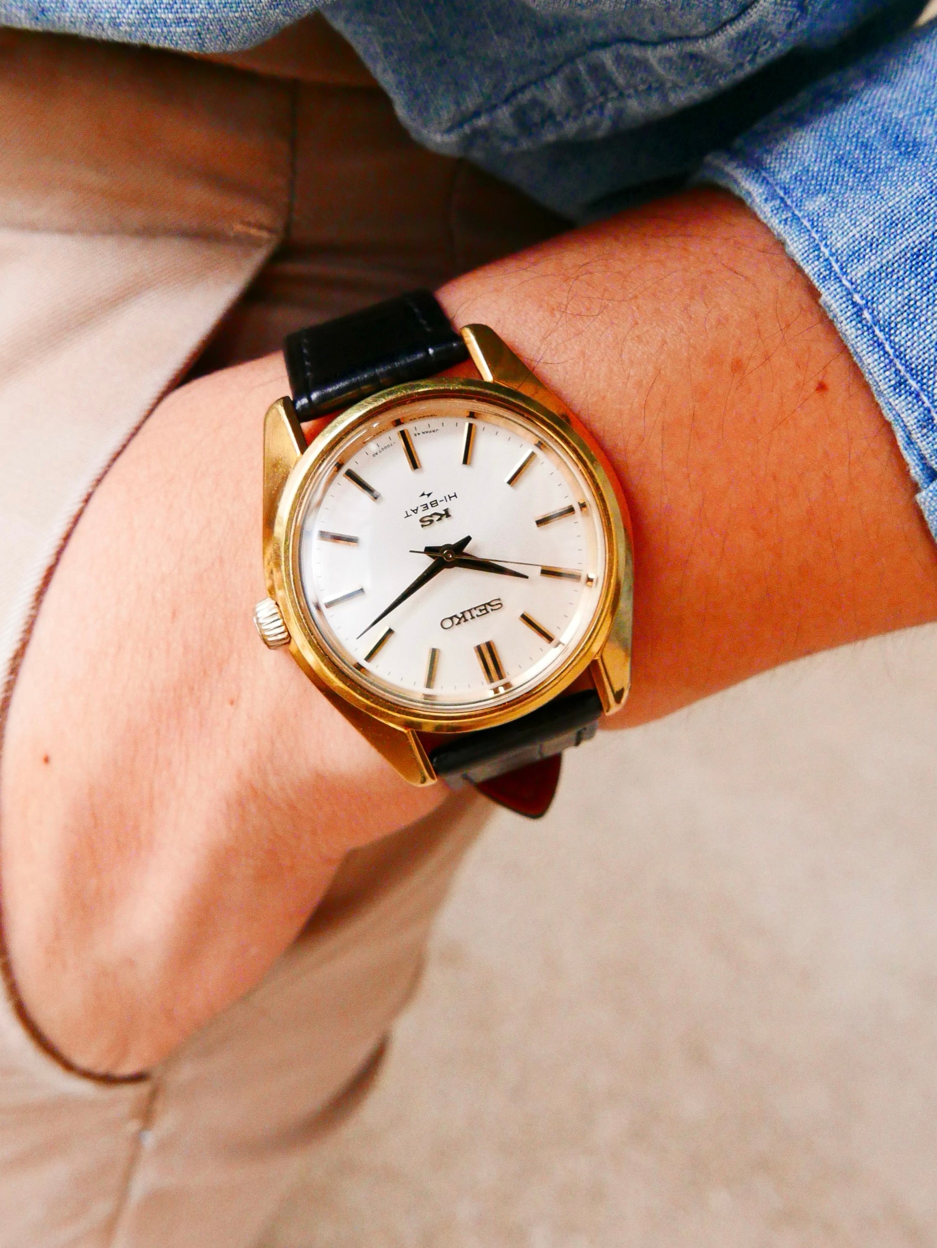 Vintage Watch | Seiko 45-7001 (45KS) 36000bph Gold Plated