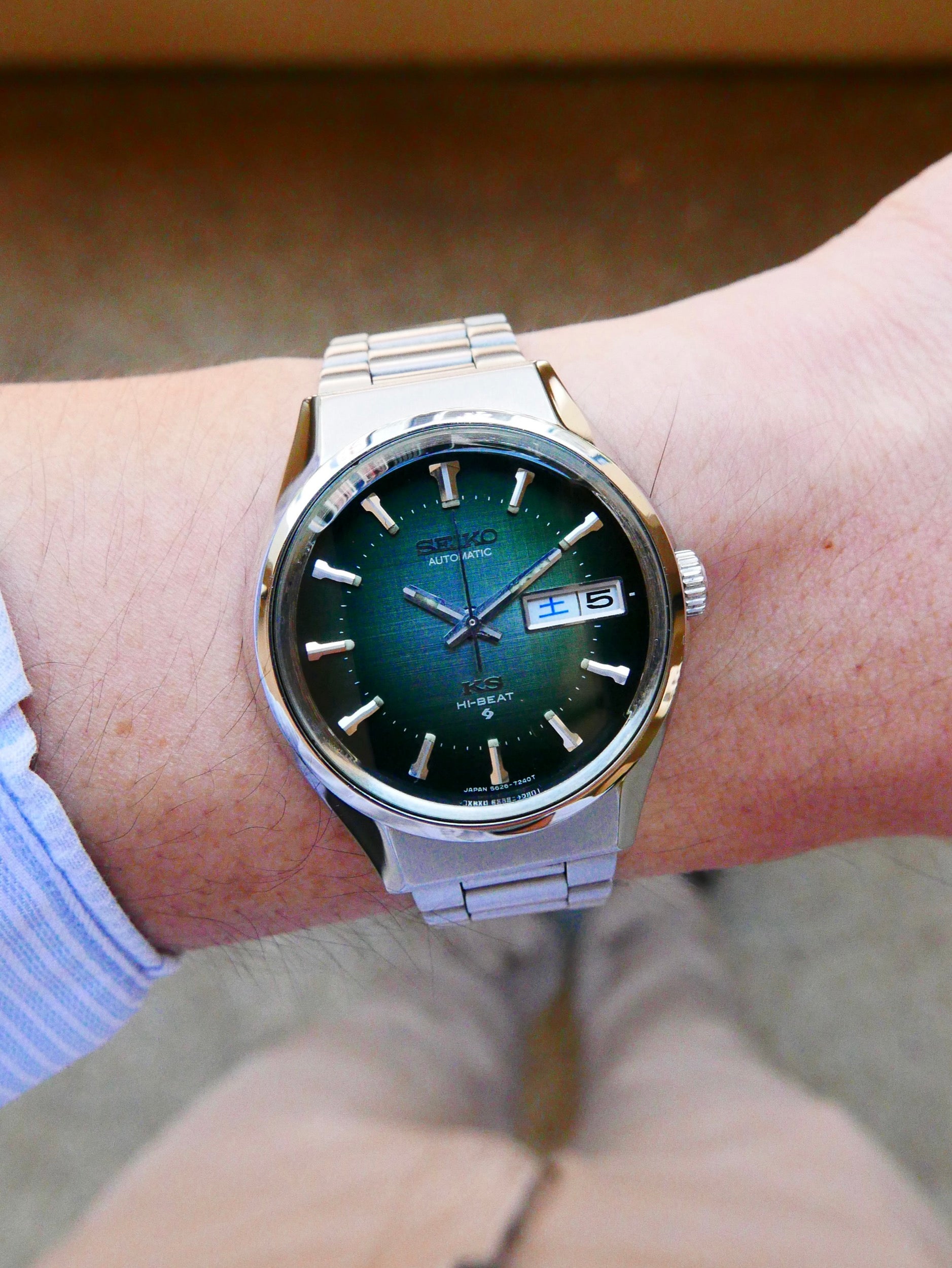 Vintage Watch | King Seiko 5626 7200 Green Dial [Mint]