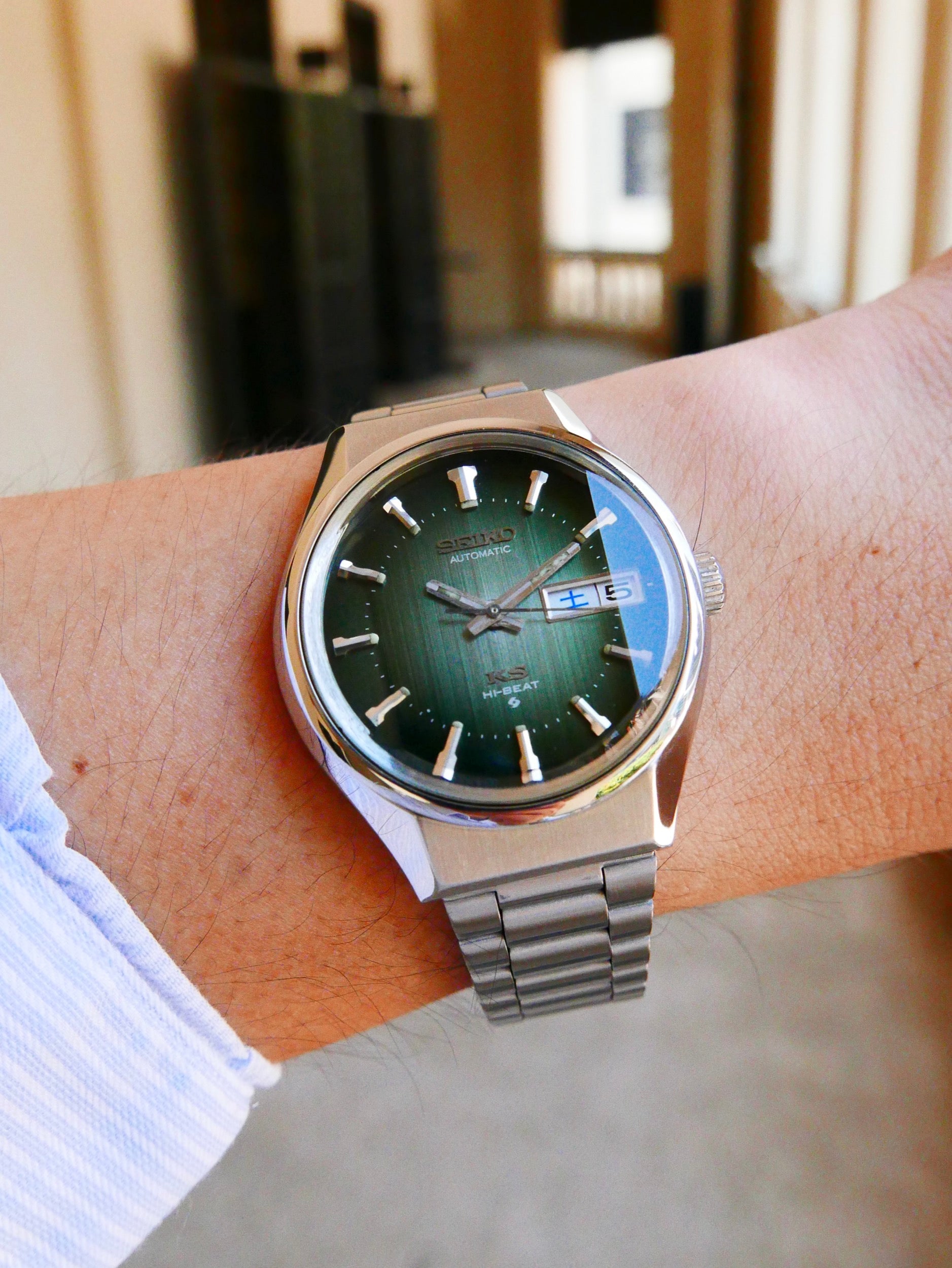 Vintage Watch | King Seiko 5626 7200 Green Dial [Mint]