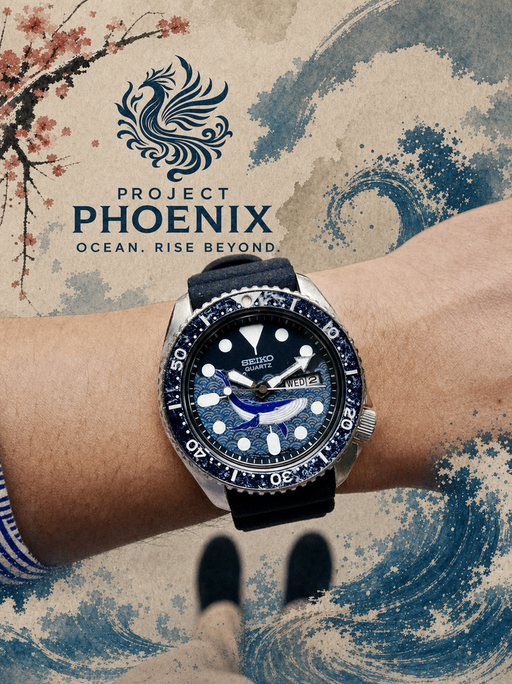 Project Phoenix - Ocean [Vintage Seiko 7548 Quartz Diver Turtle]