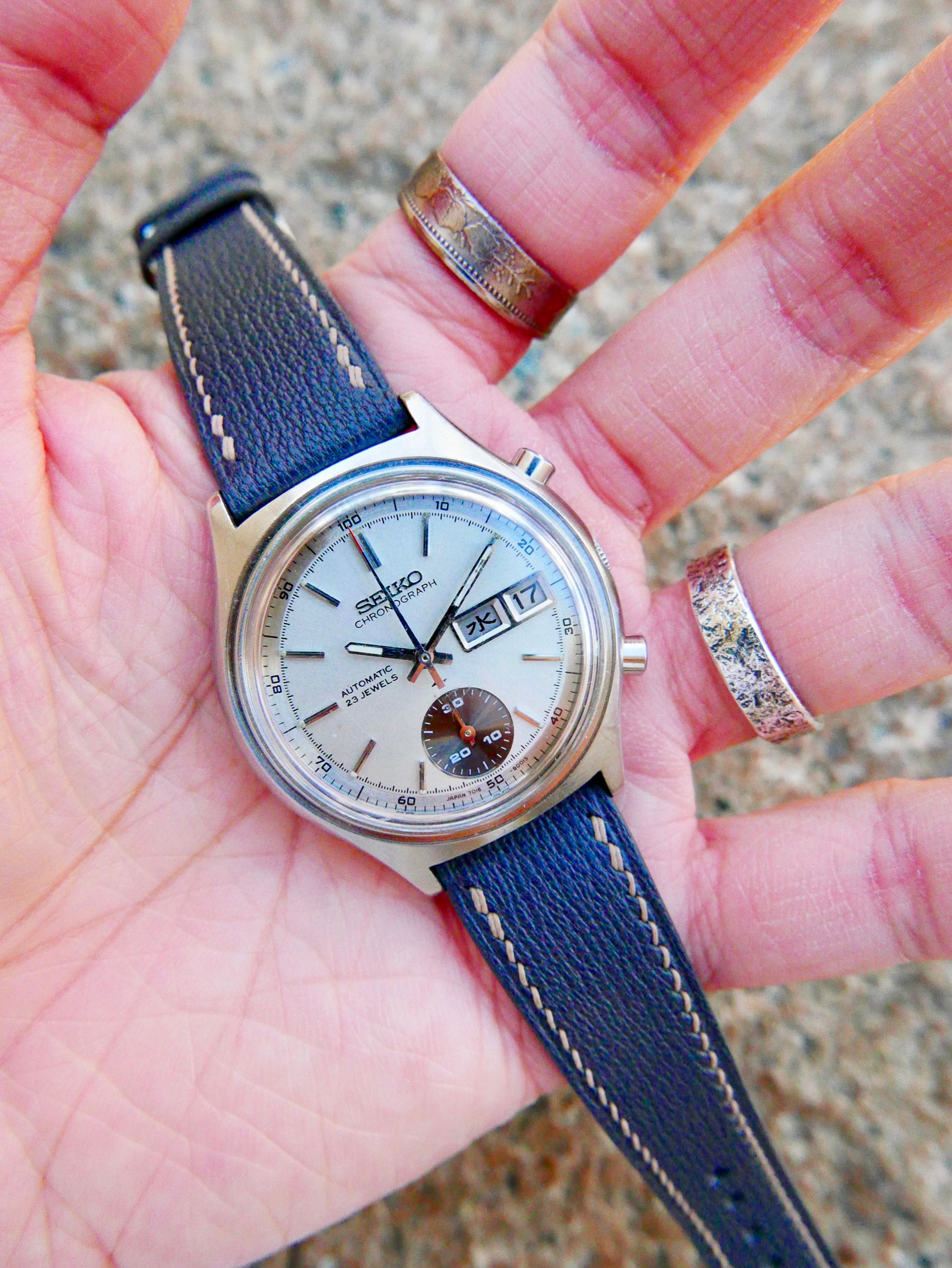 Vintage Seiko Chronograph 7018-8000 "One-Eyed Panda"