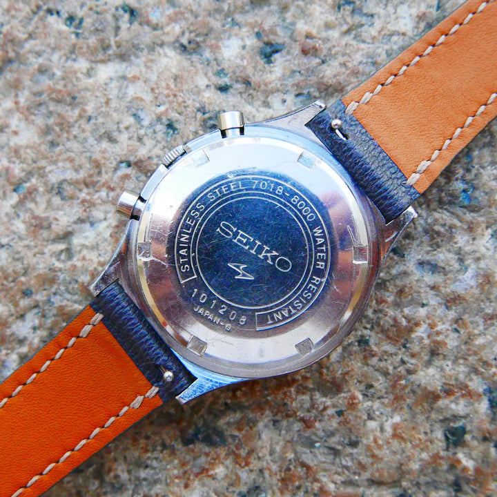 Vintage Seiko Chronograph 7018-8000 "One-Eyed Panda"