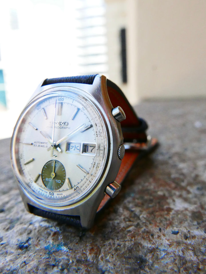 Vintage Seiko Chronograph 7018-8000 "One-Eyed Panda"