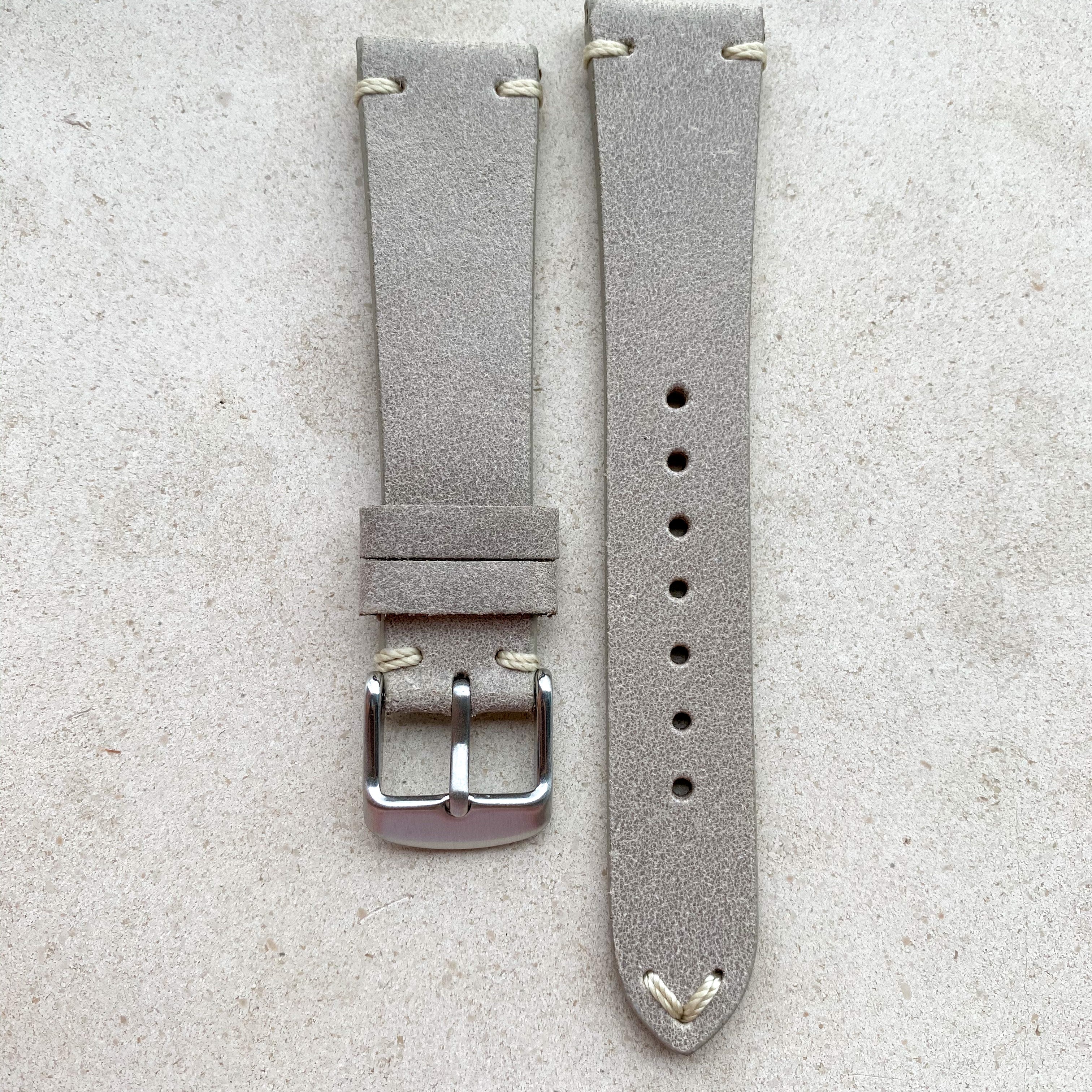 Gainsboro | Heritage Italian Calf Leather Watch Strap - Samurai Vintage Co.