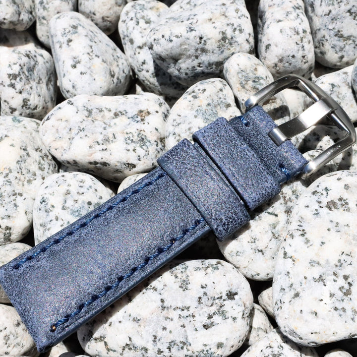 Air Force Blue | Calfskin Italian Leather Watch Strap - Samurai Vintage Co.