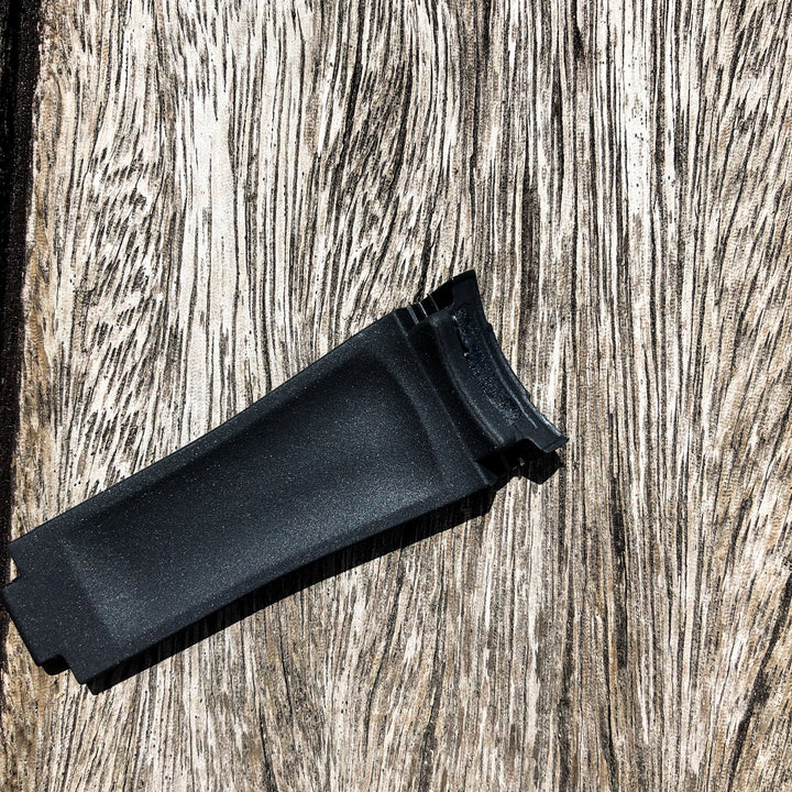Aqua Series | Black Rubber Watch Strap For Rolex with Curved End - Samurai Vintage Co.