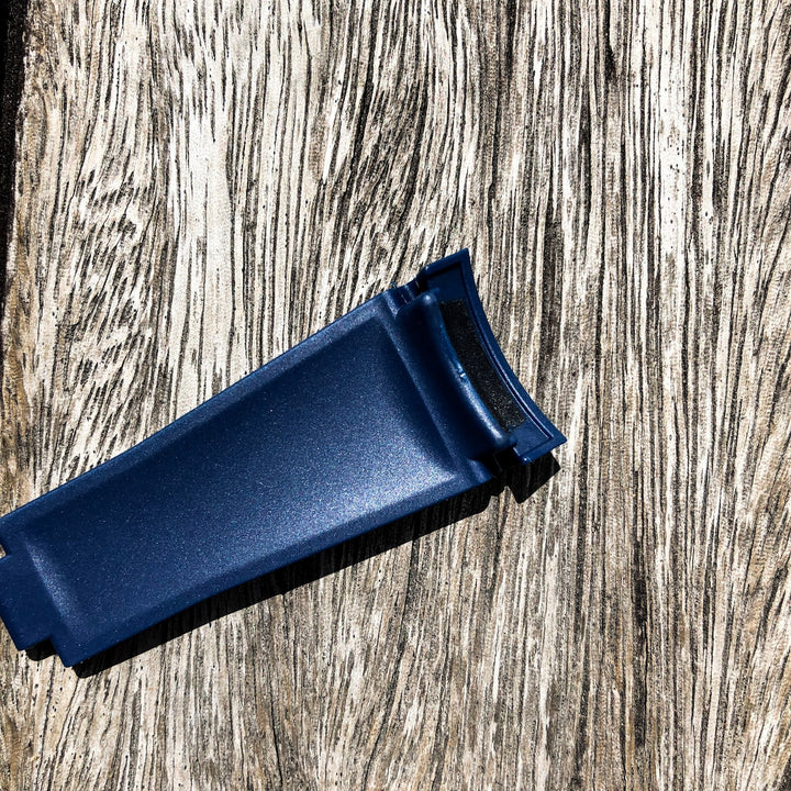 Aqua Series | Blue Rubber Watch Strap For Rolex with Curved End - Samurai Vintage Co.