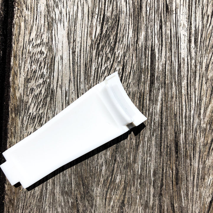 Aqua Series | White Rubber Watch Strap For Rolex with Curved End - Samurai Vintage Co.