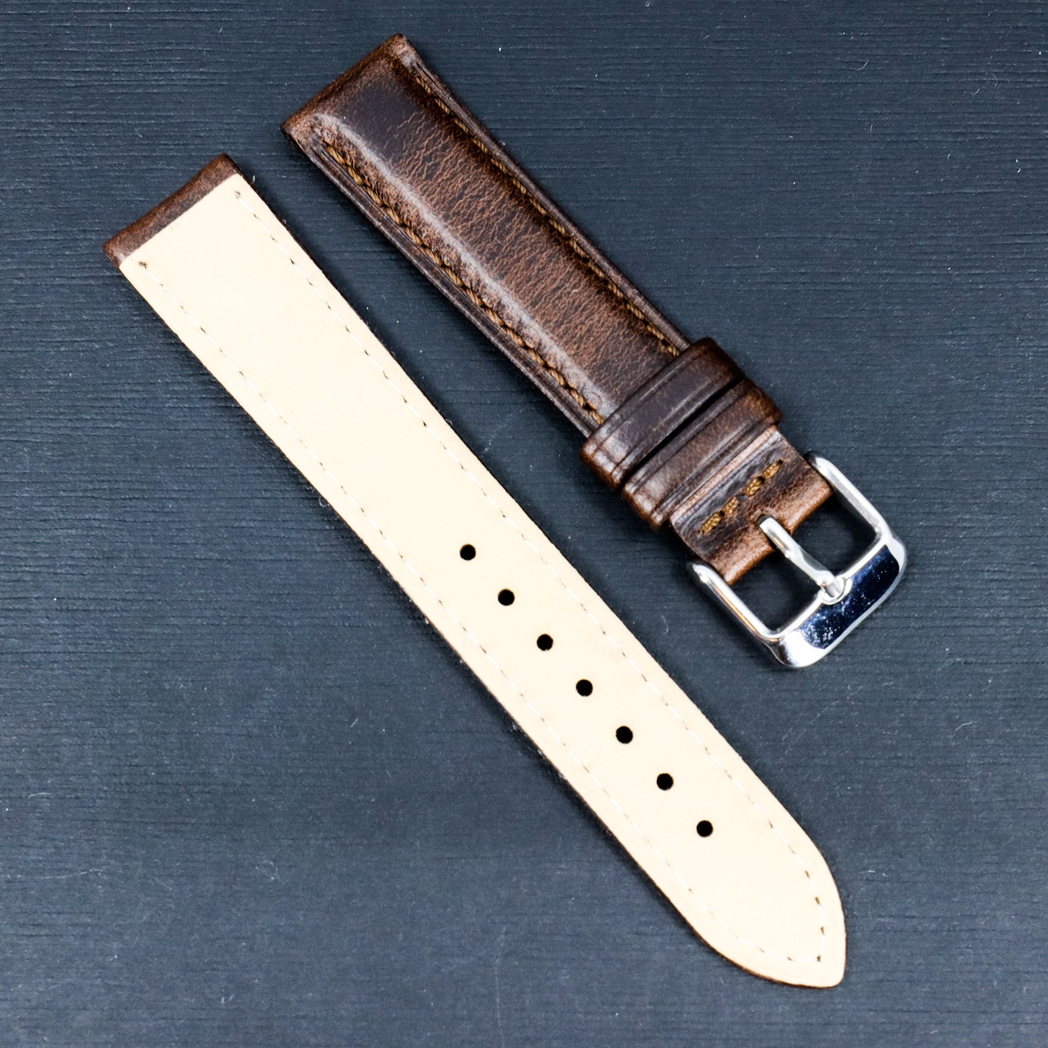 Carmel Brown | 18mm & 20mm Italian Calf Leather Watch Strap - Samurai Vintage Co.