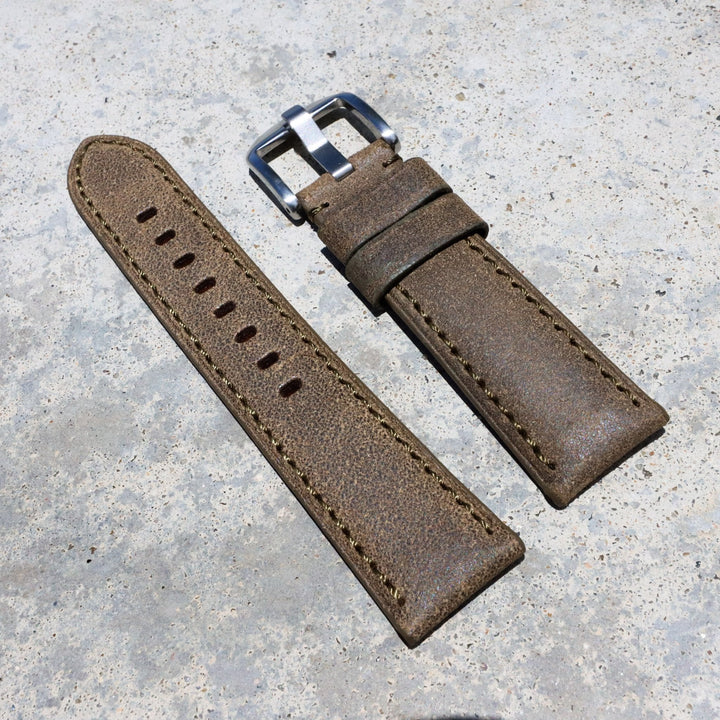 Cedar Brown | Calfskin Italian Leather Watch Strap - Samurai Vintage Co.