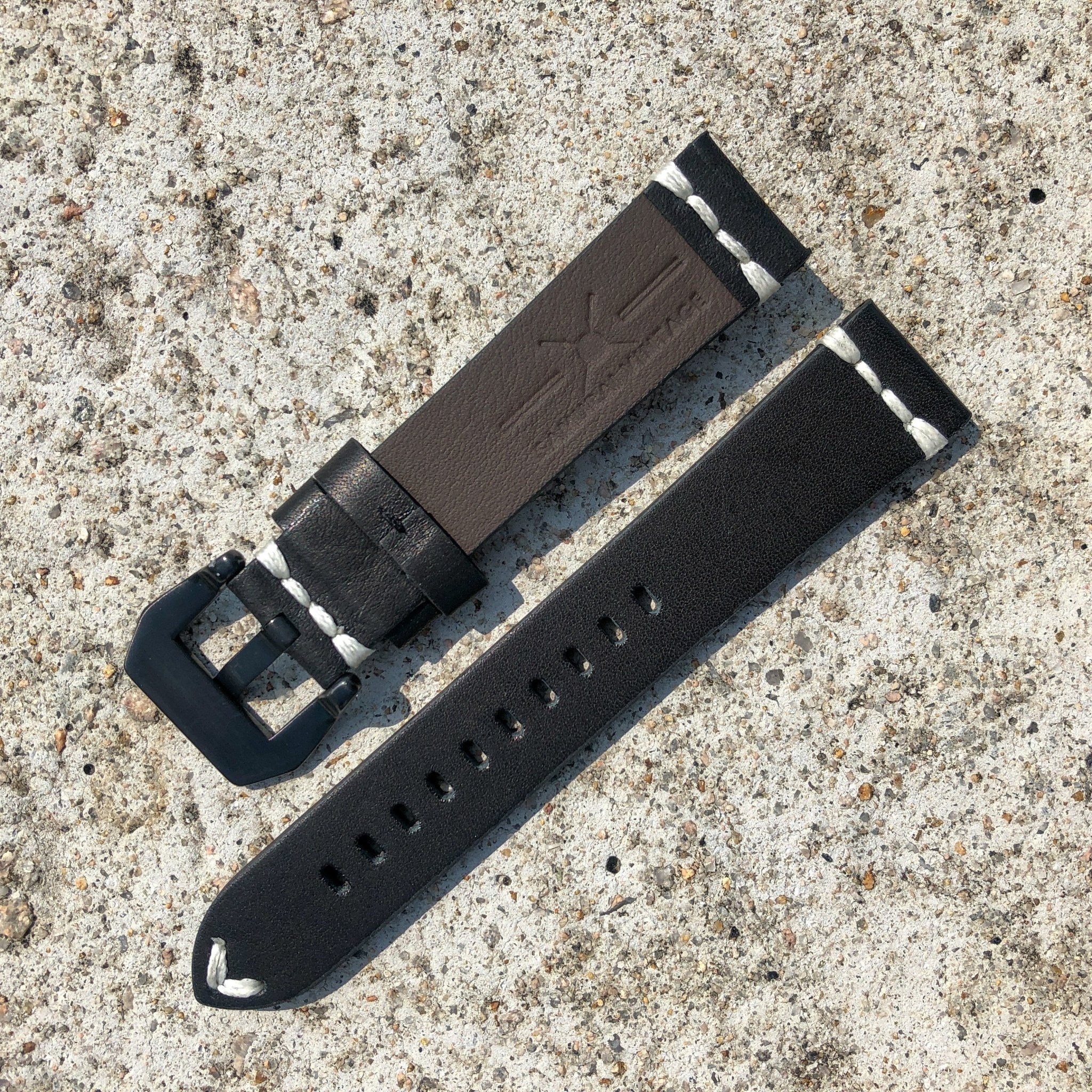 Classic Black | Urban Traveller Italian Calf Leather Watch Strap - Samurai Vintage Co.