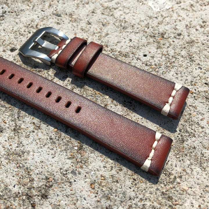 Classic Brown | Urban Traveller Italian Calf Leather Watch Strap - Samurai Vintage Co.