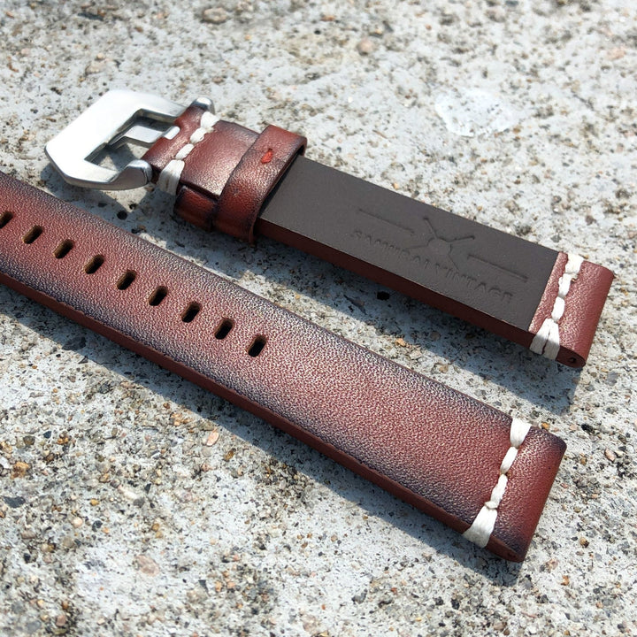 Classic Brown | Urban Traveller Italian Calf Leather Watch Strap - Samurai Vintage Co.