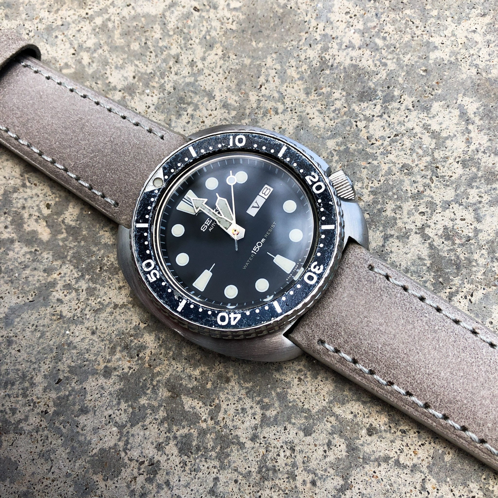 Cloud Grey | Calfskin Italian Leather Watch Strap - Samurai Vintage Co.