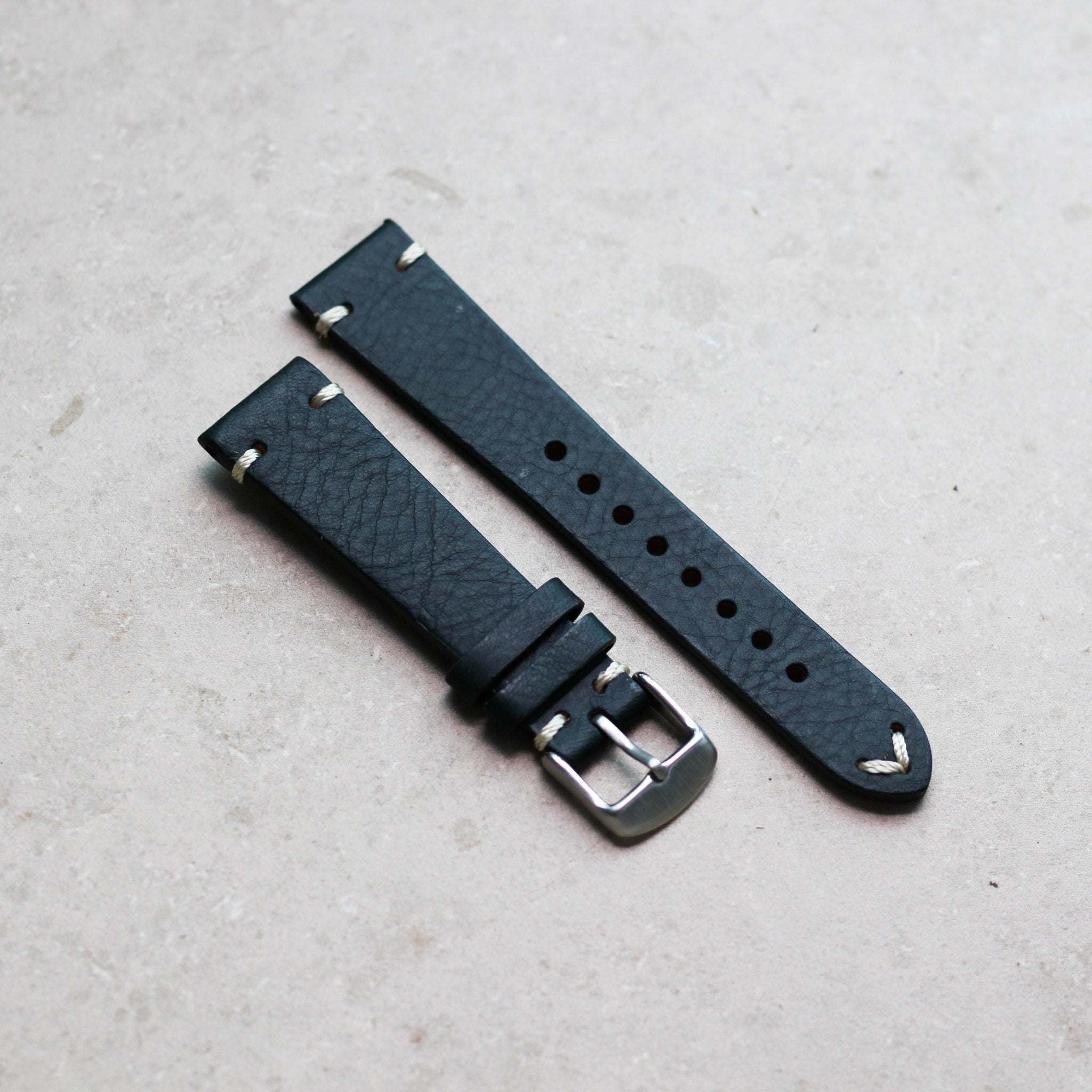 Deep Green | Calf Leather Watch Strap - Samurai Vintage Co.