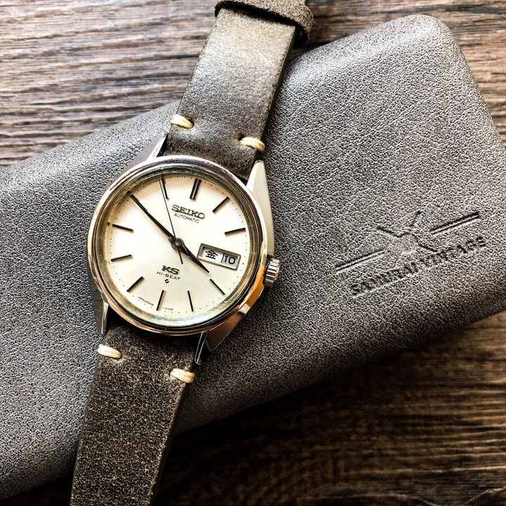 Dim Grey | Faux Leather Watch Case - Samurai Vintage Co.