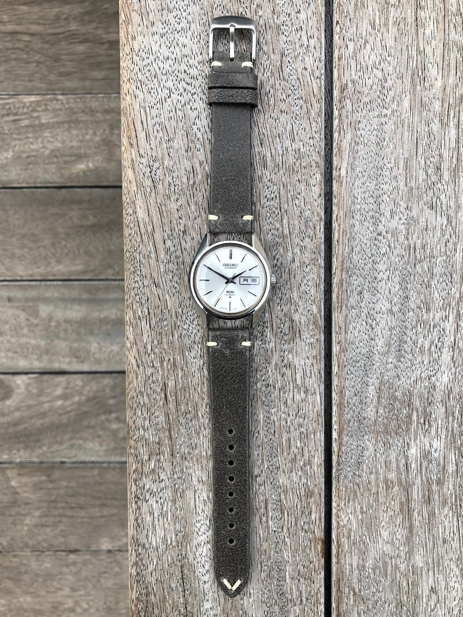 Dimgrey | Heritage Italian Calf Leather Watch Strap - Samurai Vintage Co.