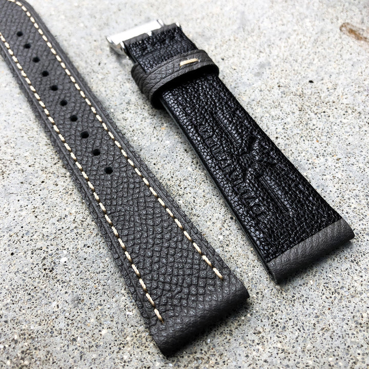 Elephant Grey | Grand Italian Calf Leather Watch Strap - Samurai Vintage Co.