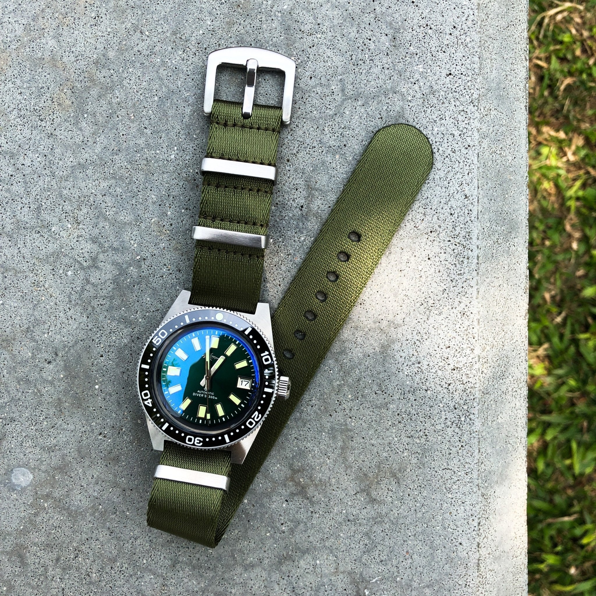 Forest Green | Premium Nato Watch Strap - Samurai Vintage Co.