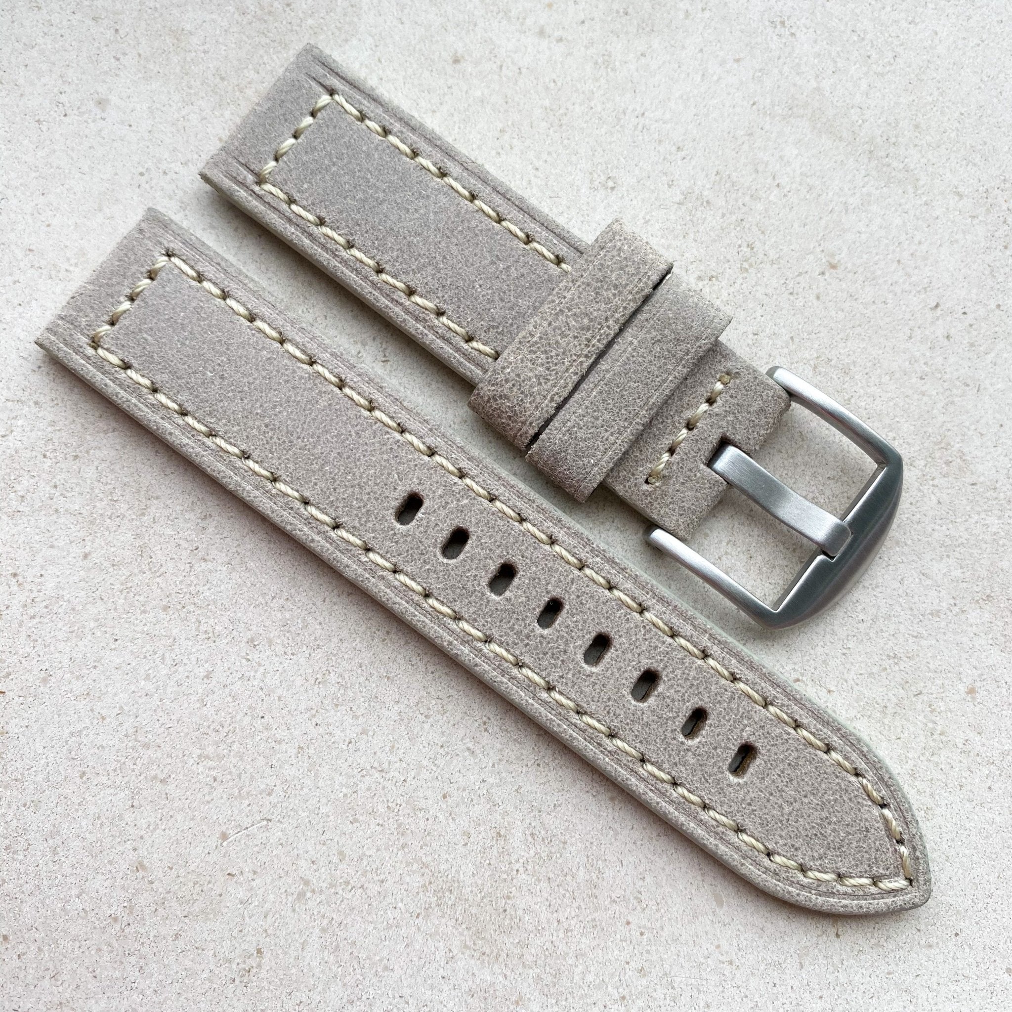 Gainsboro | Continental Italian Calf Leather Watch Strap - Samurai Vintage Co.
