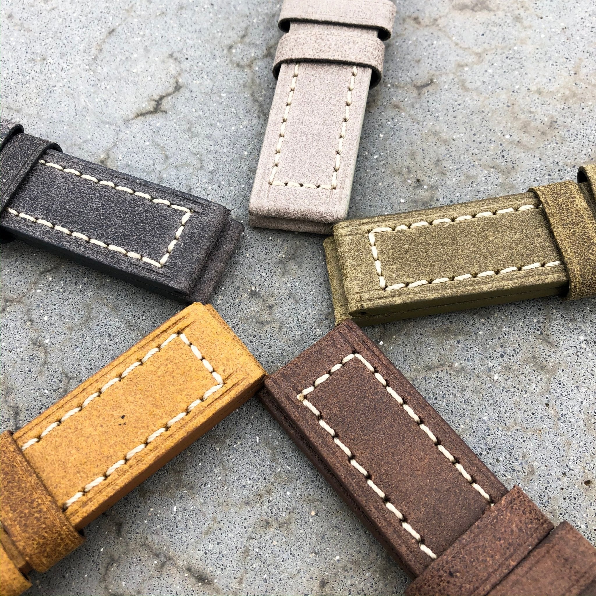Gainsboro | Continental Italian Calf Leather Watch Strap - Samurai Vintage Co.