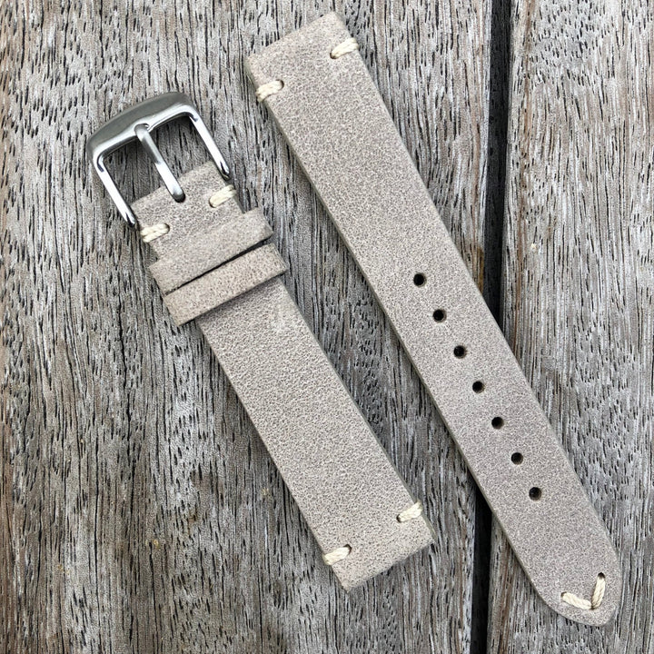 Gainsboro | Heritage Italian Calf Leather Watch Strap - Samurai Vintage Co.