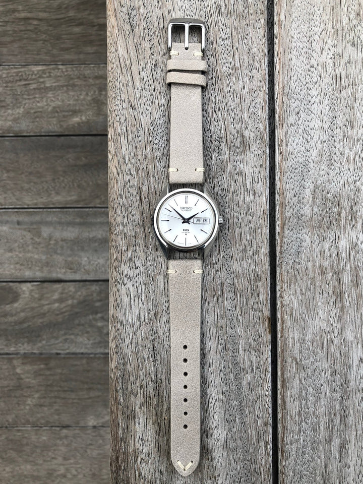 Gainsboro | Heritage Italian Calf Leather Watch Strap - Samurai Vintage Co.