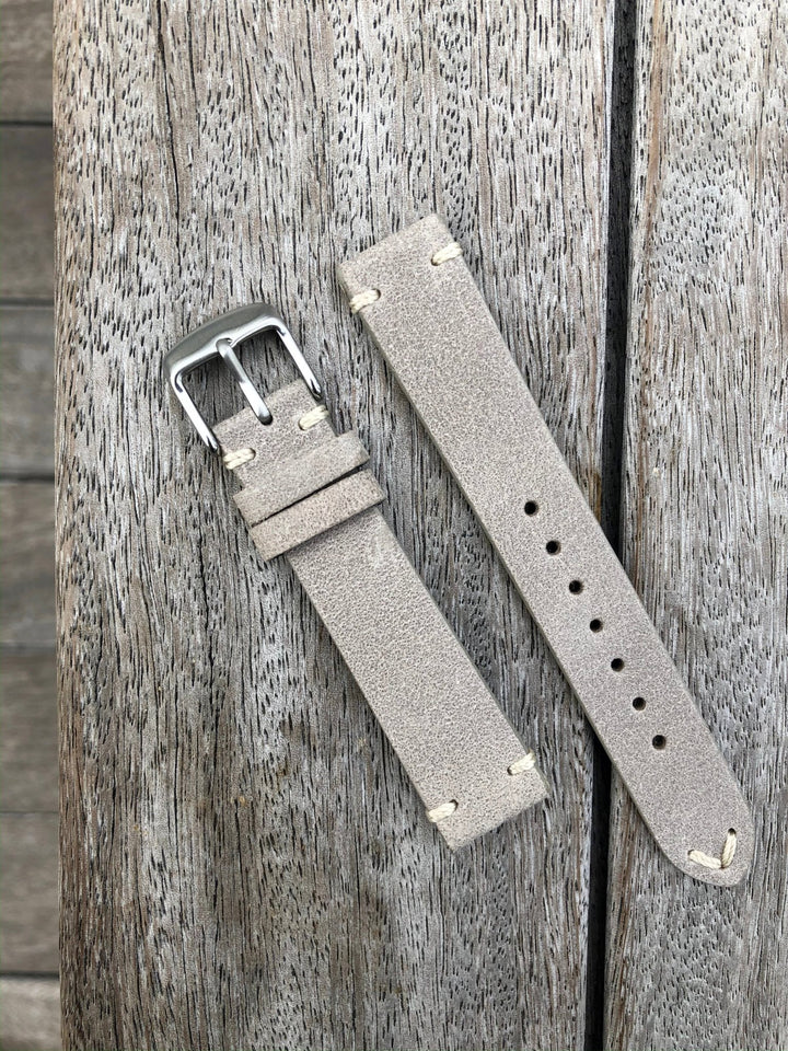 Gainsboro | Heritage Italian Calf Leather Watch Strap - Samurai Vintage Co.