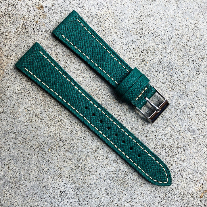 Jade Green | Grand Italian Calf Leather Watch Strap - Samurai Vintage Co.