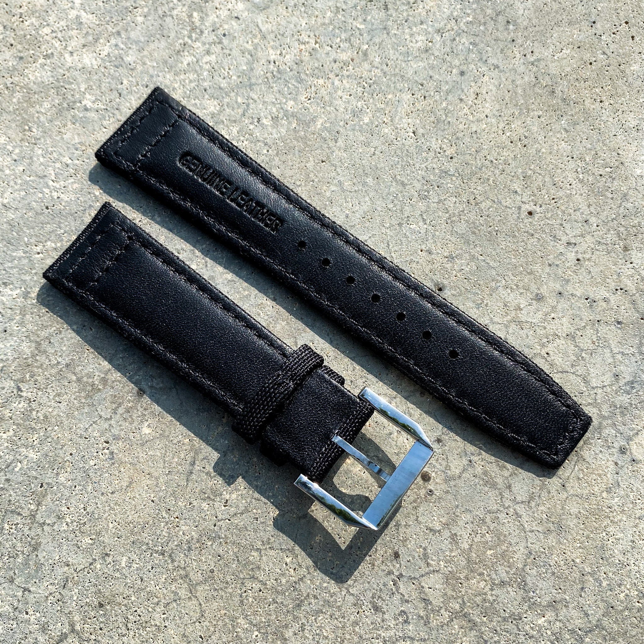 Jet Black | Pilot Nylon Watch Strap - Samurai Vintage Co.