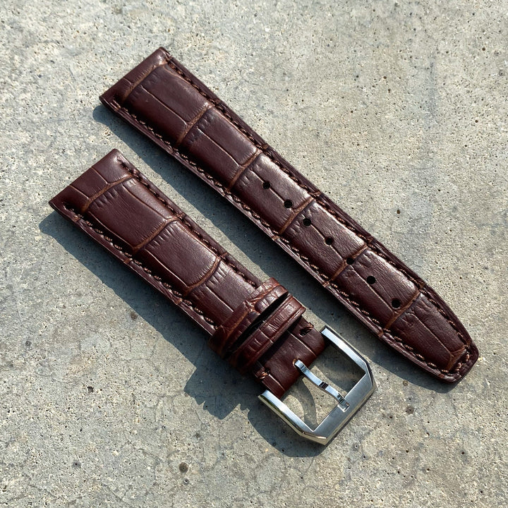 Mocha Brown | Pilot Italian Calf Leather Watch Strap - Samurai Vintage Co.
