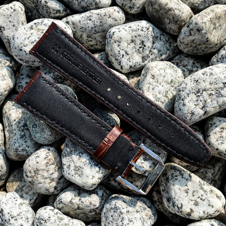 Mocha Brown | Pilot Italian Calf Leather Watch Strap - Samurai Vintage Co.
